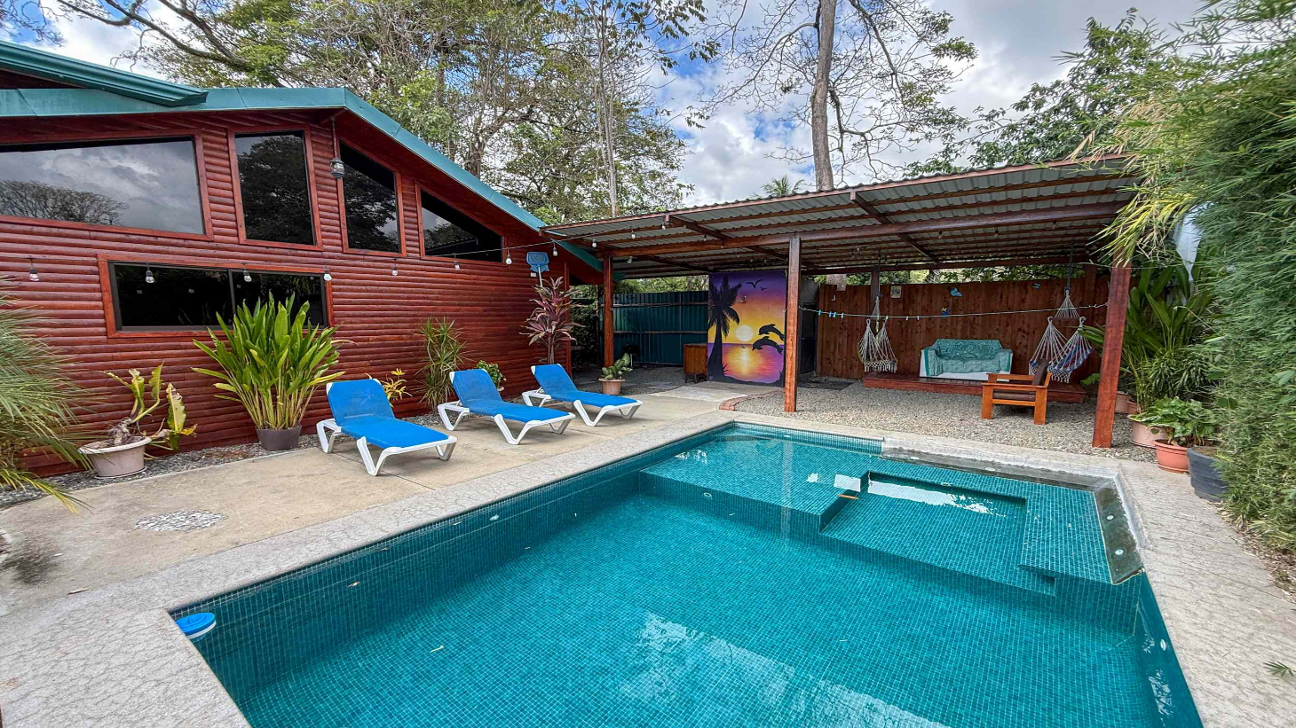 Unique Income Producing Home with 3-Bedrooms plus 1-Bedroom Cabin & Pool in Walk-to-Beach Location in Bahia near Uvita Costa Rica selected