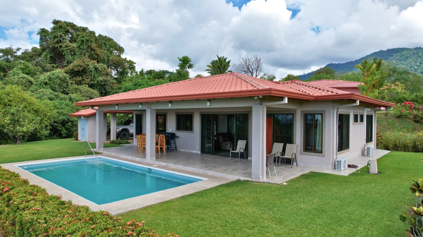 Ocean View Villa with Pool on acres in Costa Rica selected