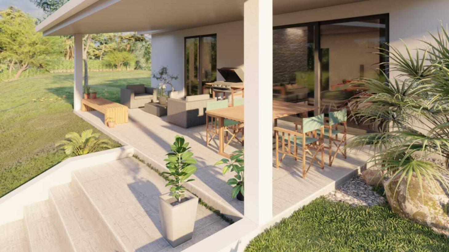 Unfinished Modern 3-Bedroom Villa Project in Ojochal, Phase 11 selected