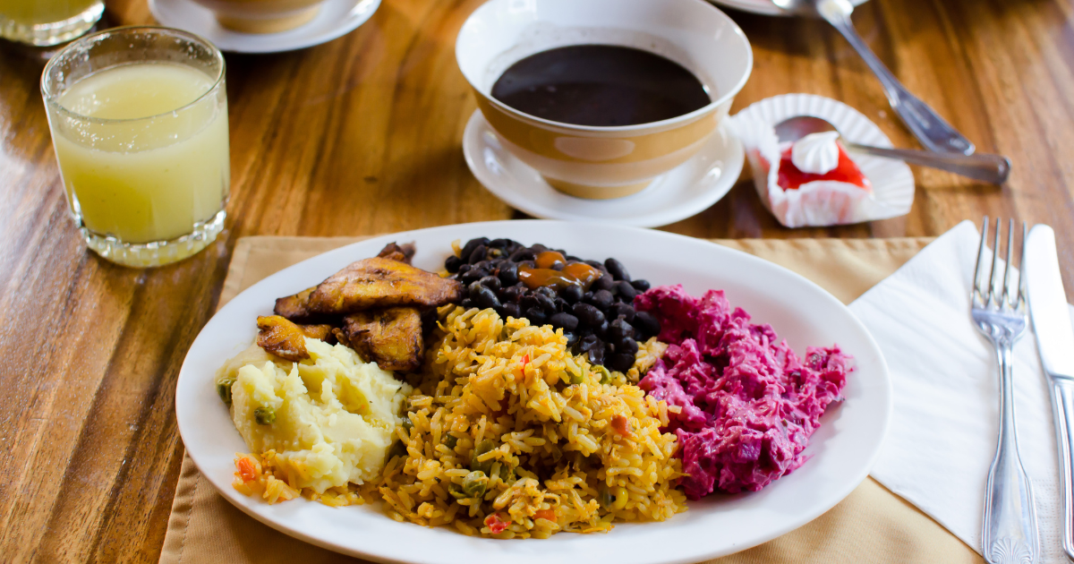 Costa Rican typical dish the casado