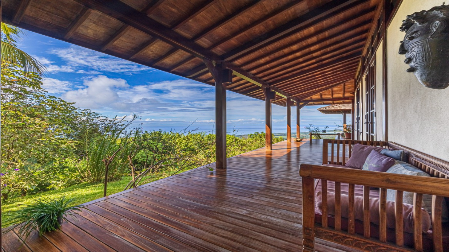 1.37 ACRES – 2 Bedroom Bali Style Home With Pool And THE BEST Ocean View  selected