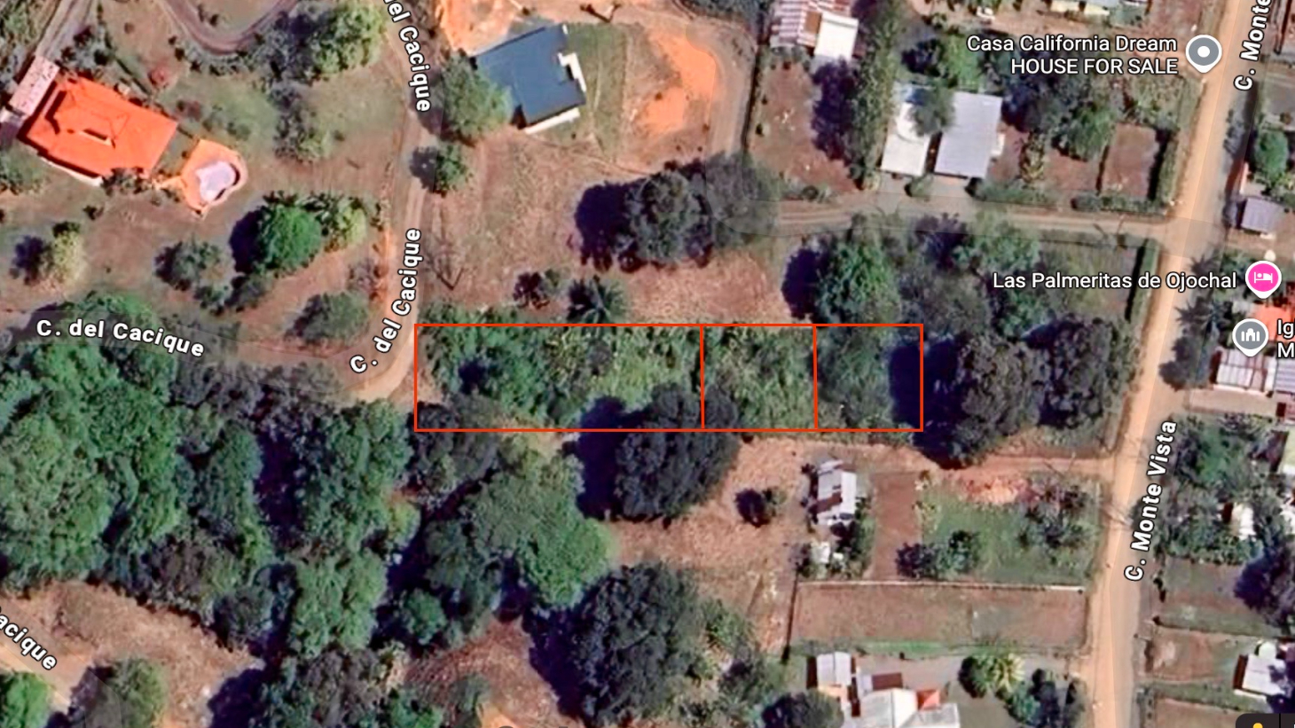 Tranquil neighbourhood mountain view lot in Ojochal, South Pacific, Cost Rica (Lot #1) selected