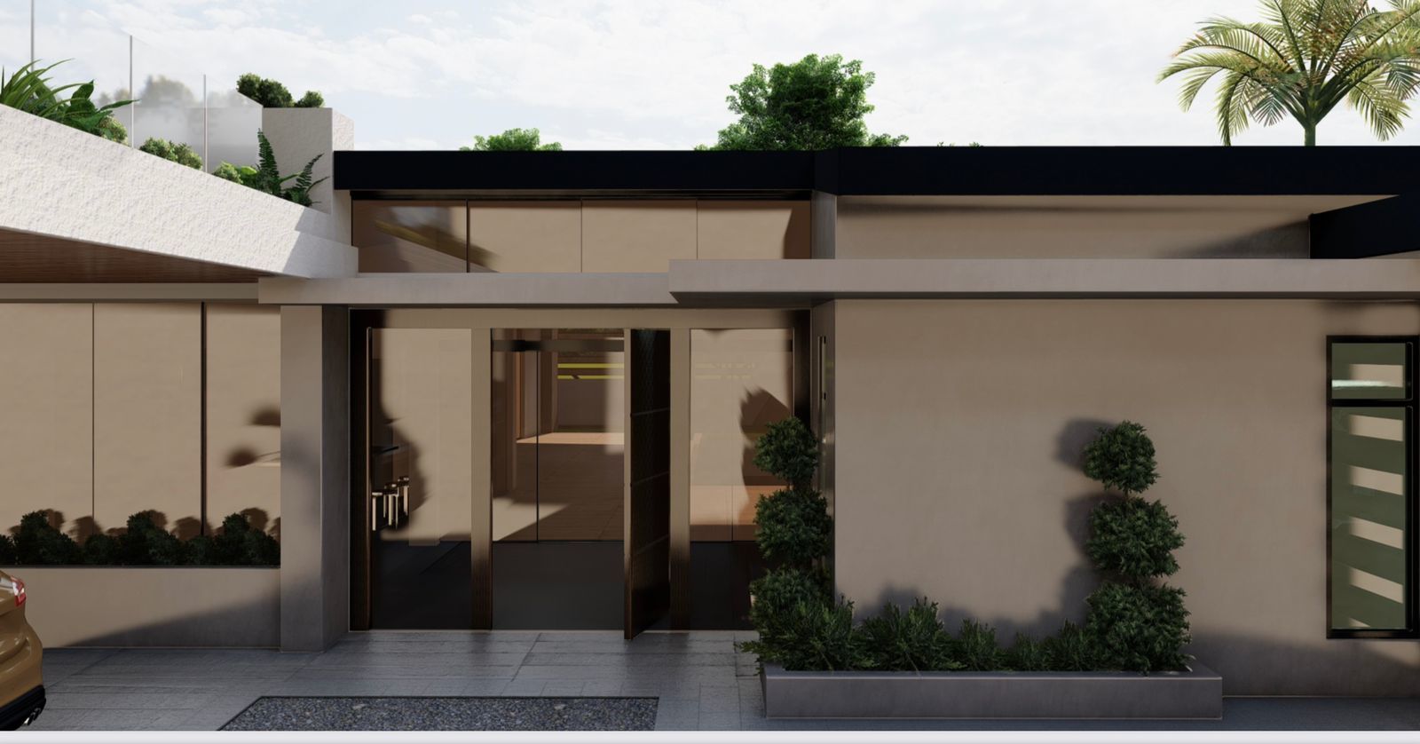 New Construction Tropical Contemporary Home selected