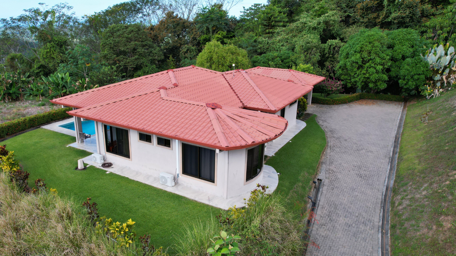 Ocean View Villa with Pool on acres in Costa Rica selected