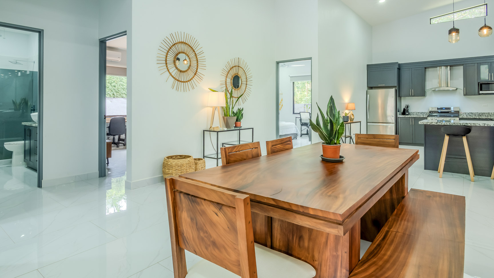 Jungle-Immersed Modern Retreat with Riverfront, Pool, and Expansion Potential in Cinco Ventanas selected