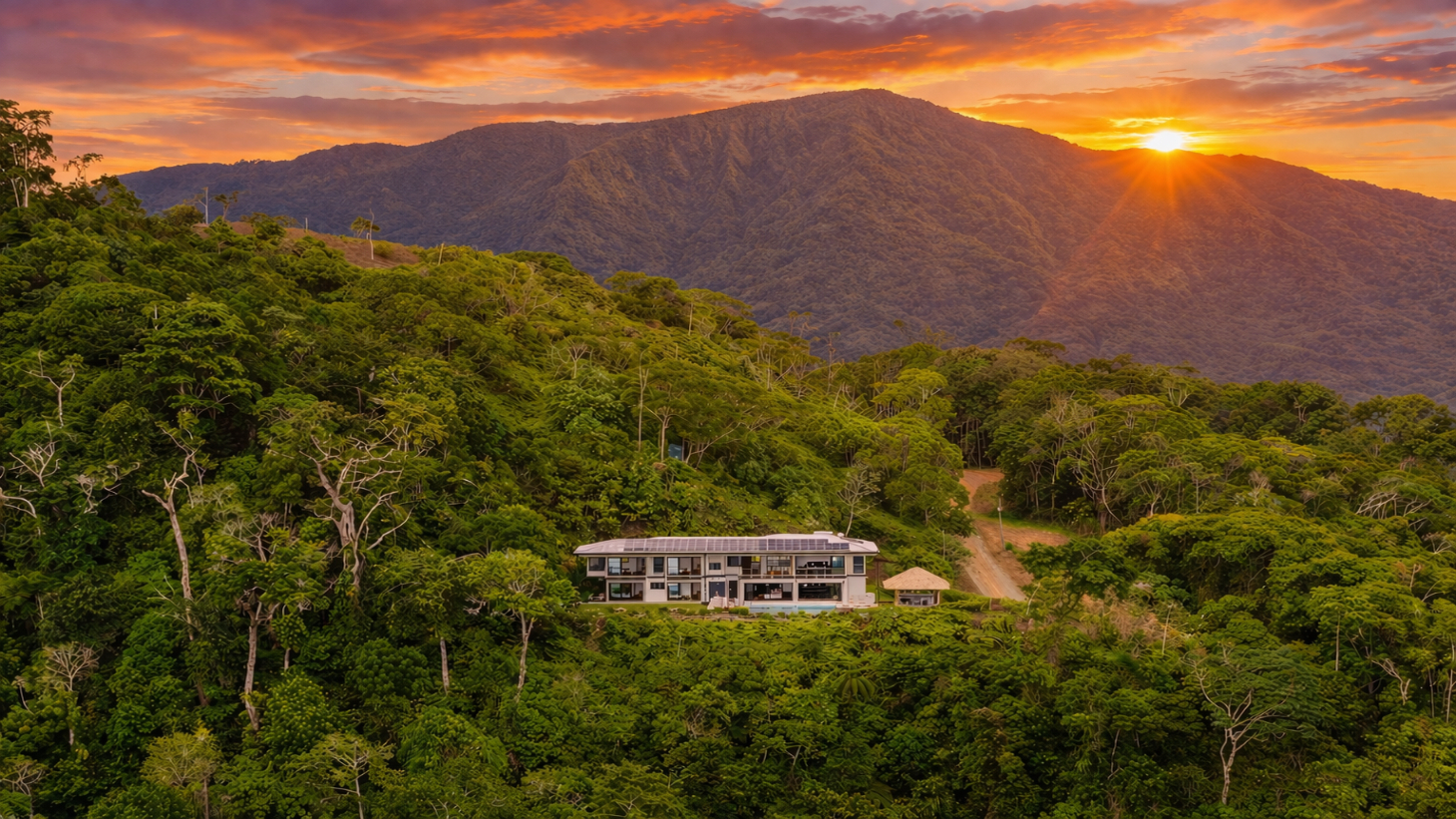Luxury 5 Bedroom Ocean View Estate I Elevated Living Above Dominical selected