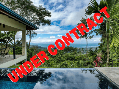 Wondrous Whale’s Tail Ocean View Home Above Uvita image 1