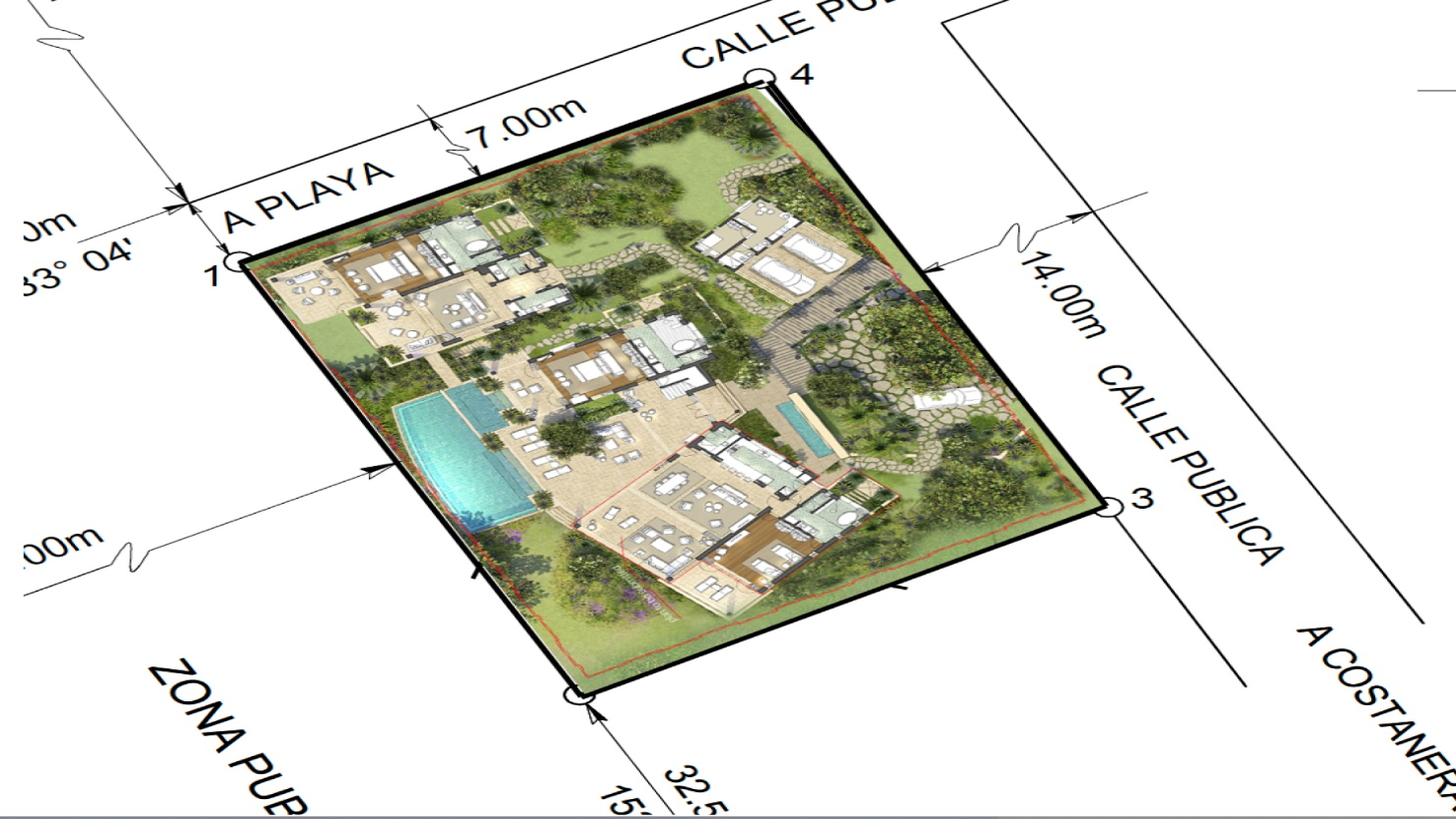 Rare Beachfront Lot Privately Located in Ballena Beach selected