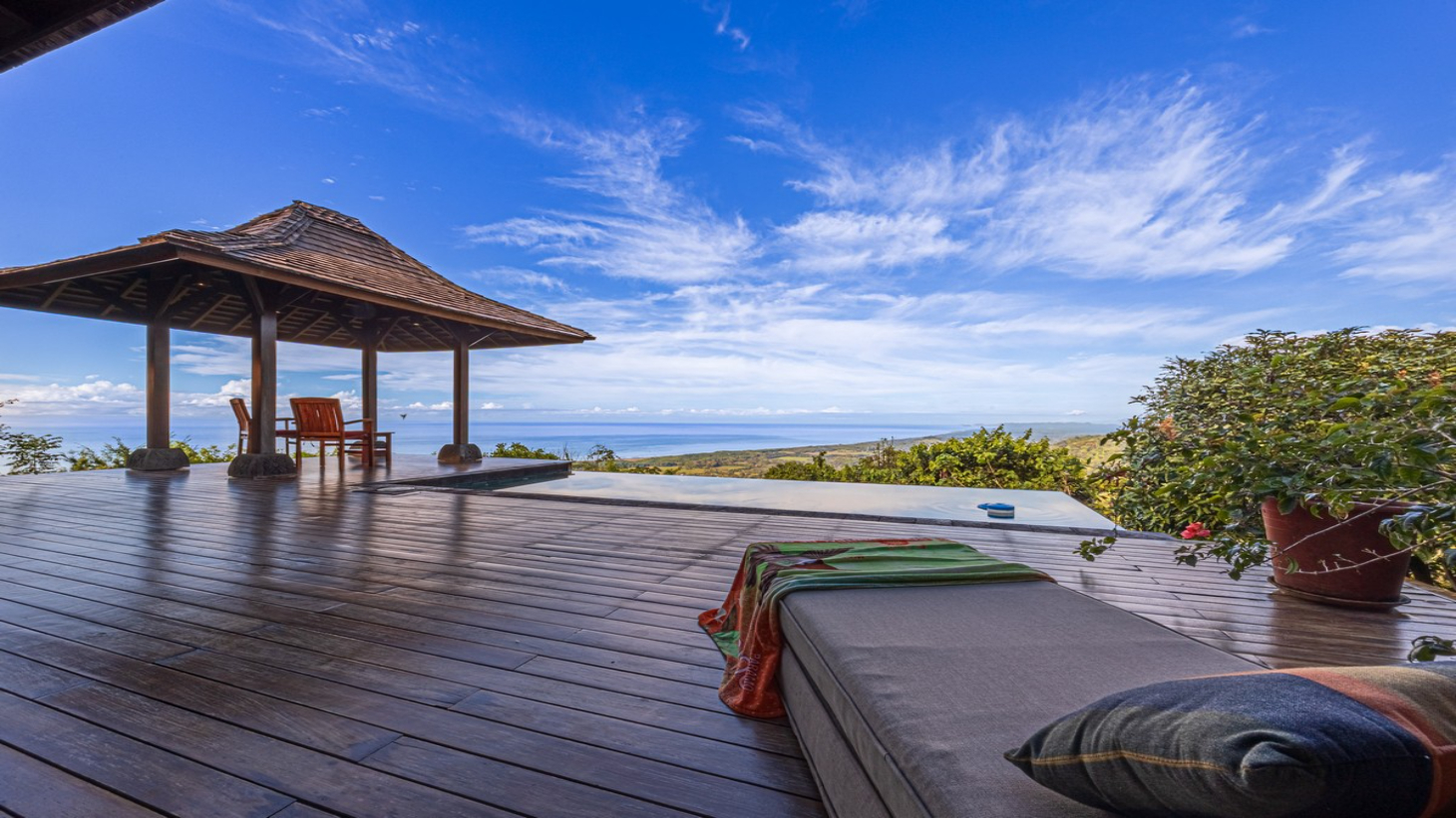1.37 ACRES – 2 Bedroom Bali Style Home With Pool And THE BEST Ocean View  selected