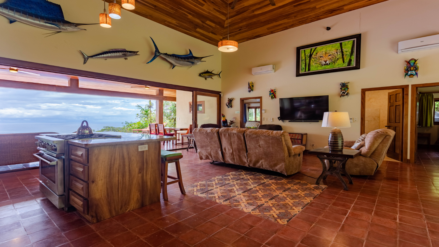 Ocean View Home with Rainforest setting in Escaleras of Dominical selected