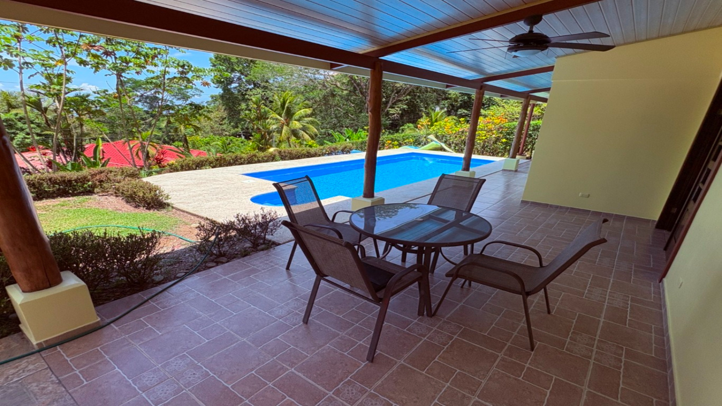 Move in ready 2 bedroom / 2 bathroom home with window ocean view and pool in Ojochal selected