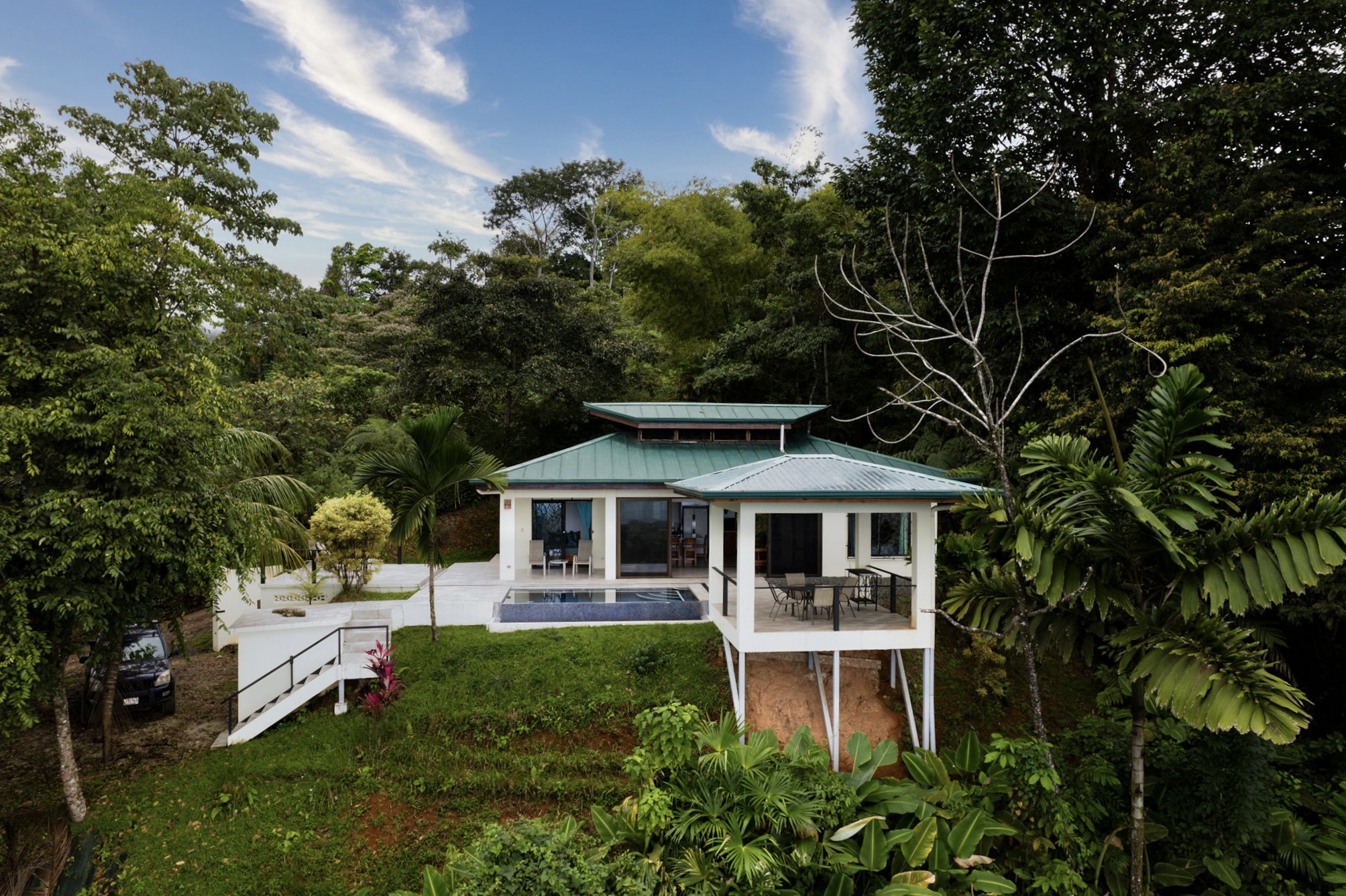 Wondrous Whale’s Tail Ocean View Home Above Uvita selected