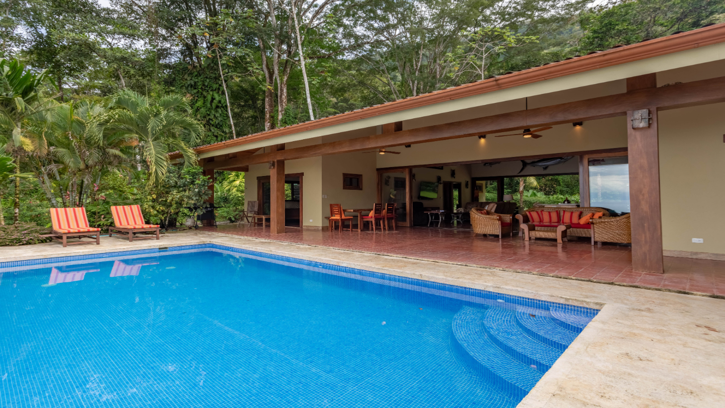 Ocean View Home with Rainforest setting in Escaleras of Dominical selected