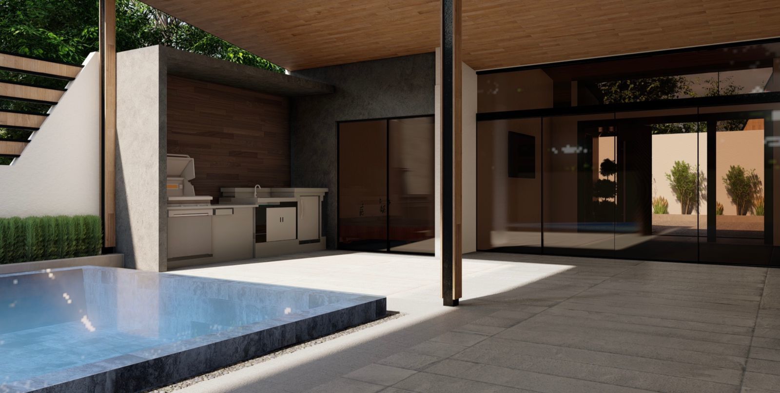 New Construction Tropical Contemporary Home selected
