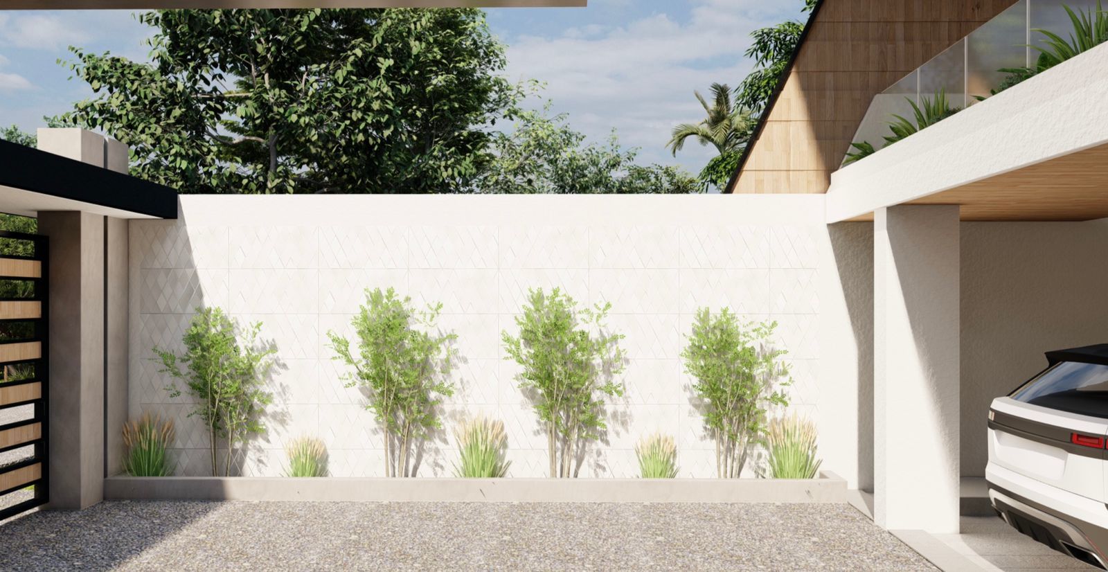 New Construction Tropical Contemporary Home selected