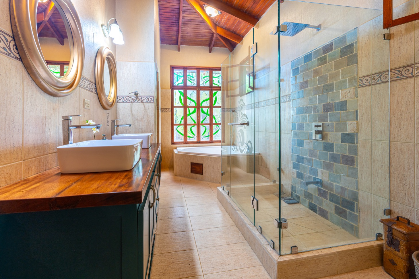 Private Colonial Estate with Riverfront & Ocean Views in Ojochal selected