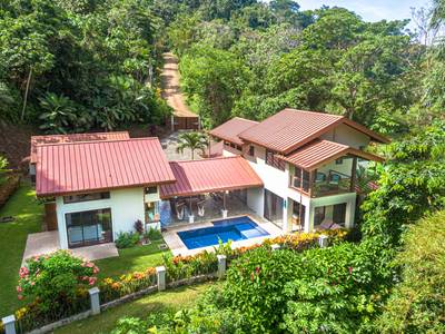 Luxury Waterfall-View Estate with Guest Casita in the Rainforest Hills of Dominical image 1