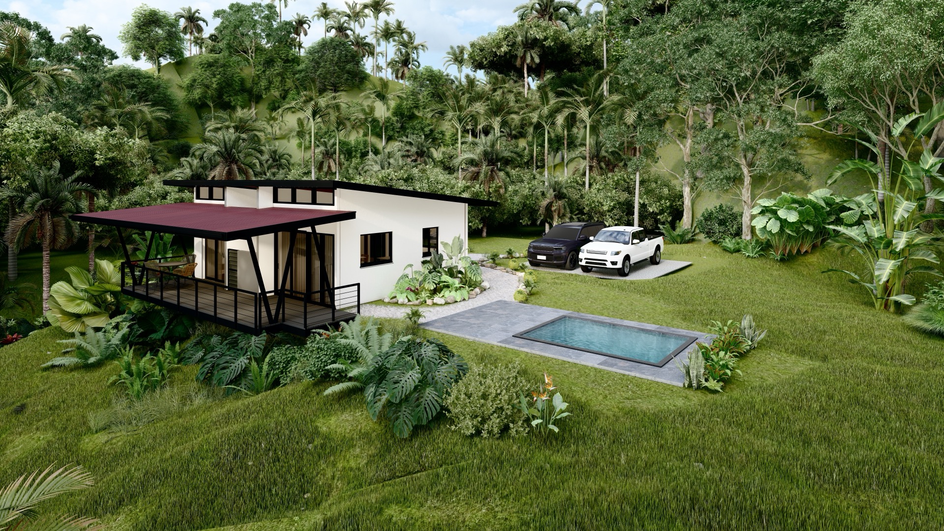 Brand New 2 Bedroom Home on Acreage Backing onto Jungle and Creek selected