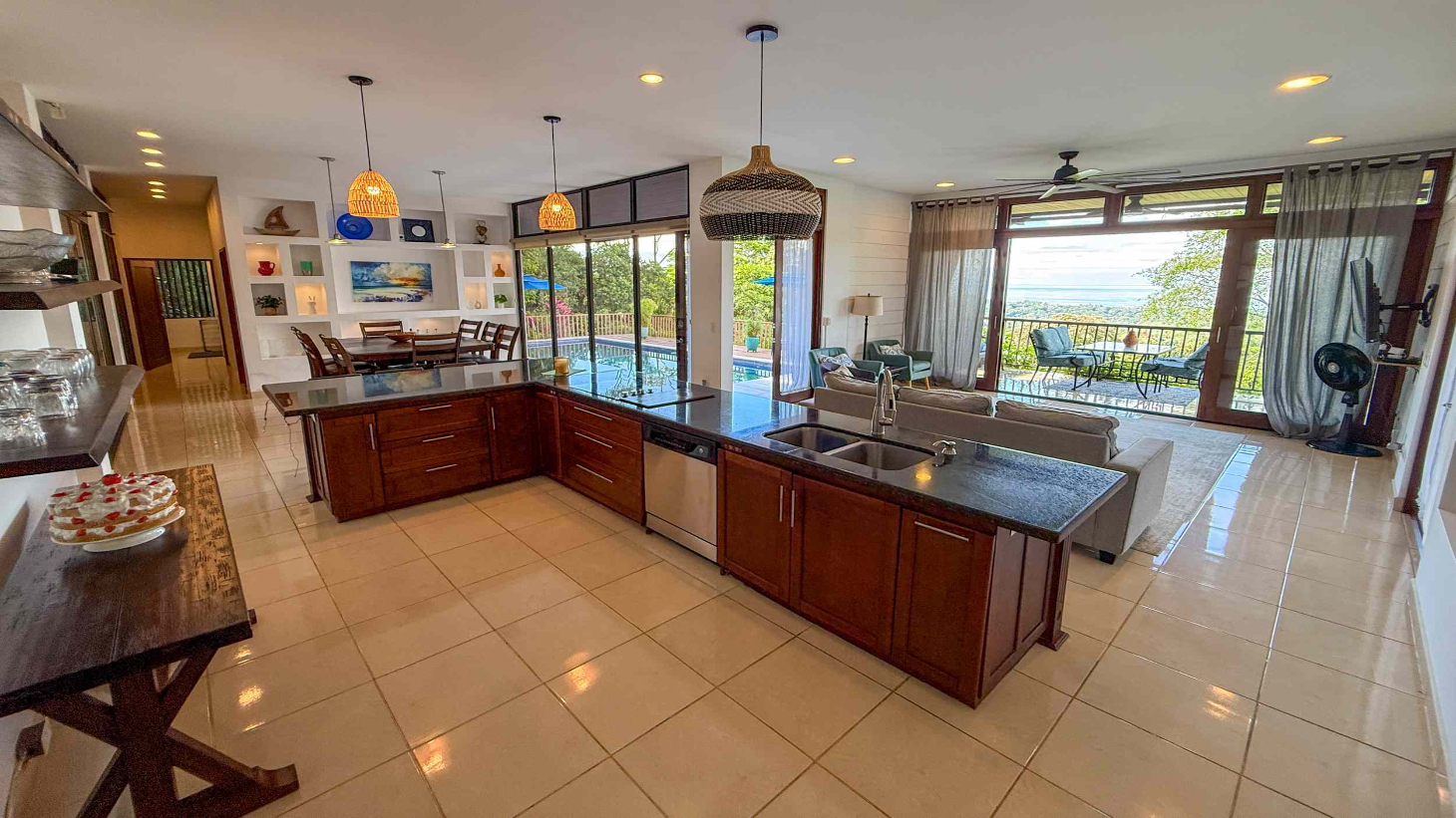 Panoramic Ocean View 4-Bedroom Home with Big Pool in Ojochal Costa Rica selected