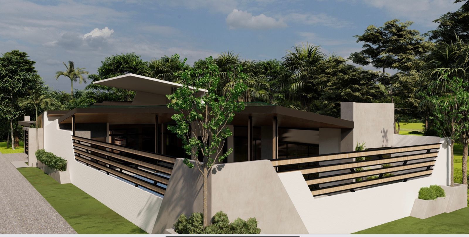 New Construction Tropical Contemporary Home selected