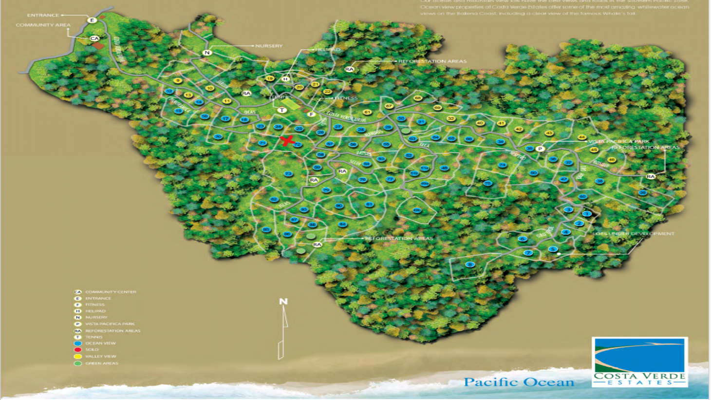Exclusive 5.80 acres Ocean View Estate Lot in Costa Verde Estates – Escaleras selected