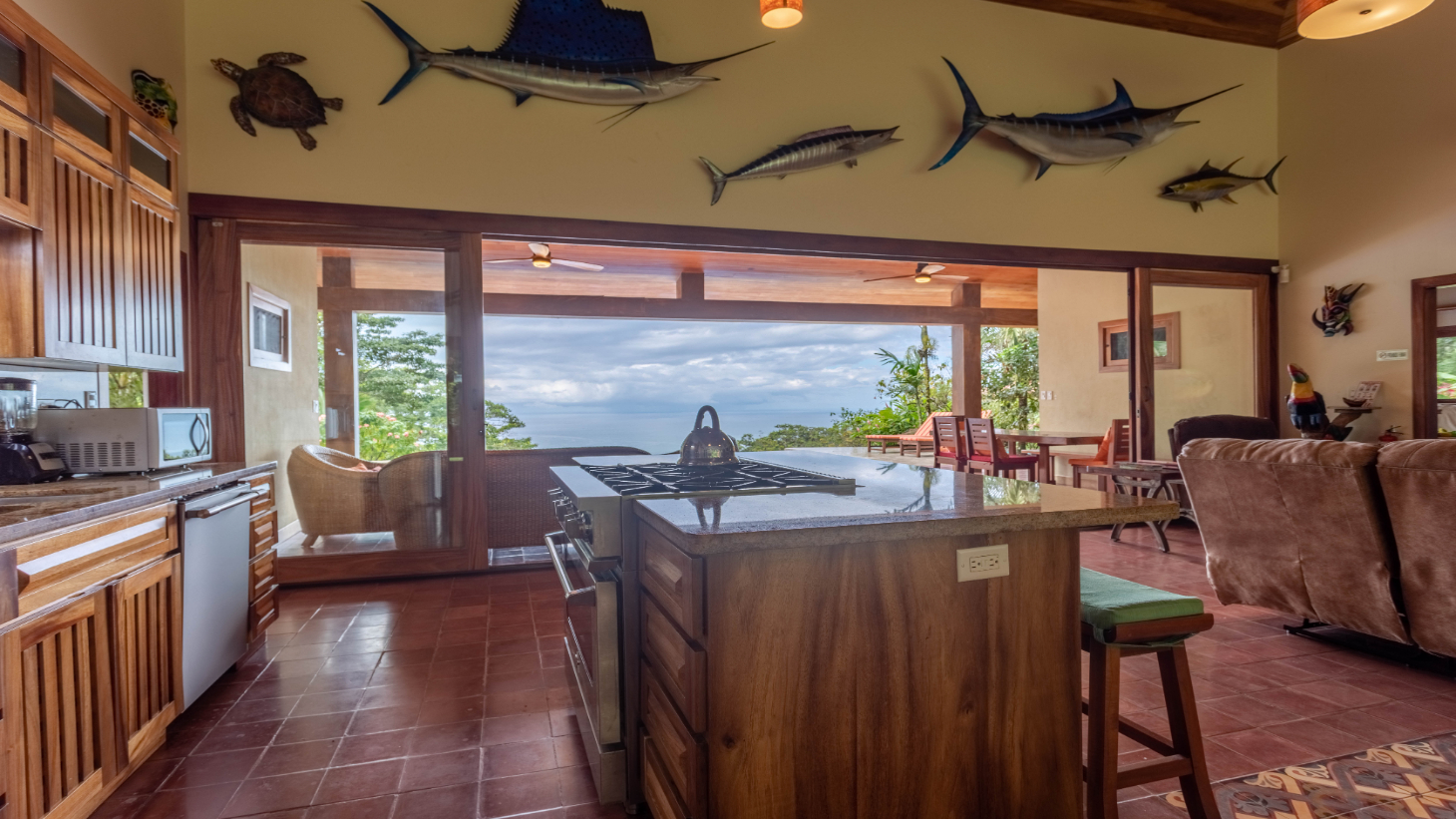 Ocean View Home with Rainforest setting in Escaleras of Dominical selected