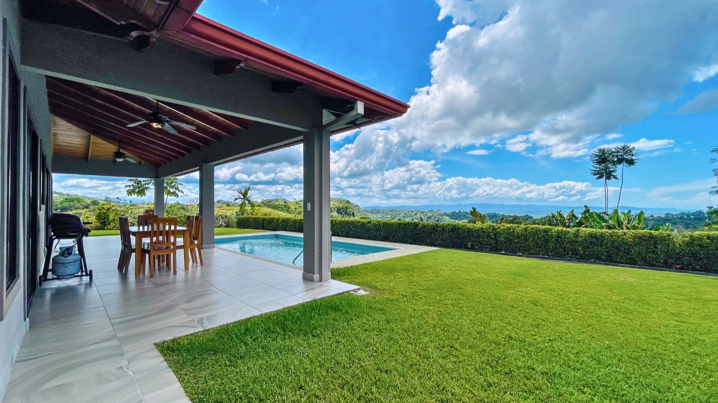 Ocean View Villa with Pool on acres in Costa Rica selected