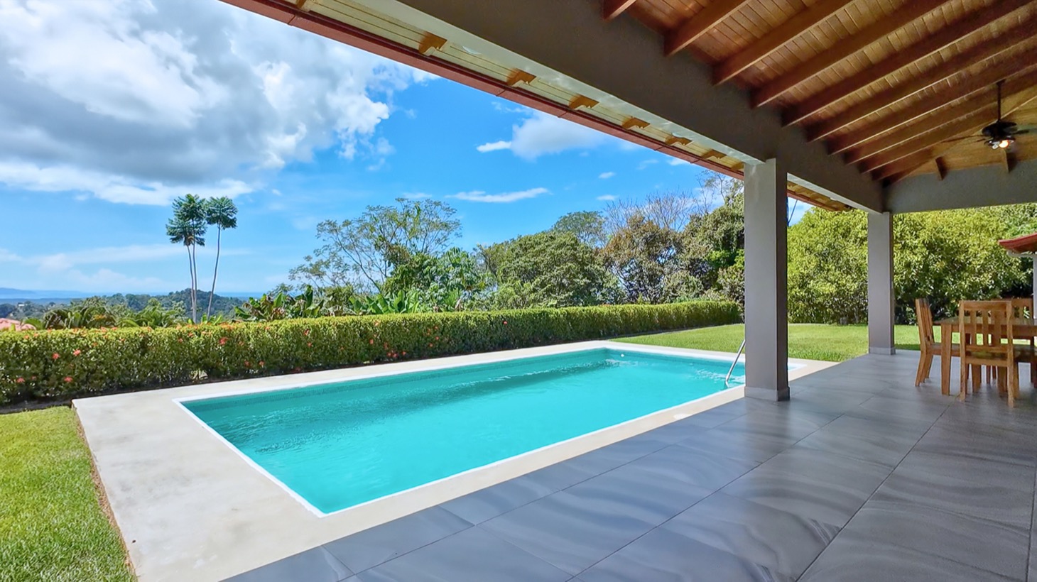Ocean View Villa with Pool on acres in Costa Rica selected