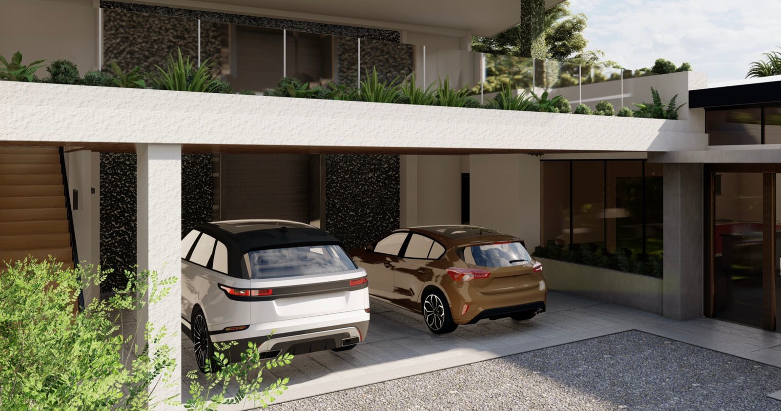 New Construction Tropical Contemporary Home selected