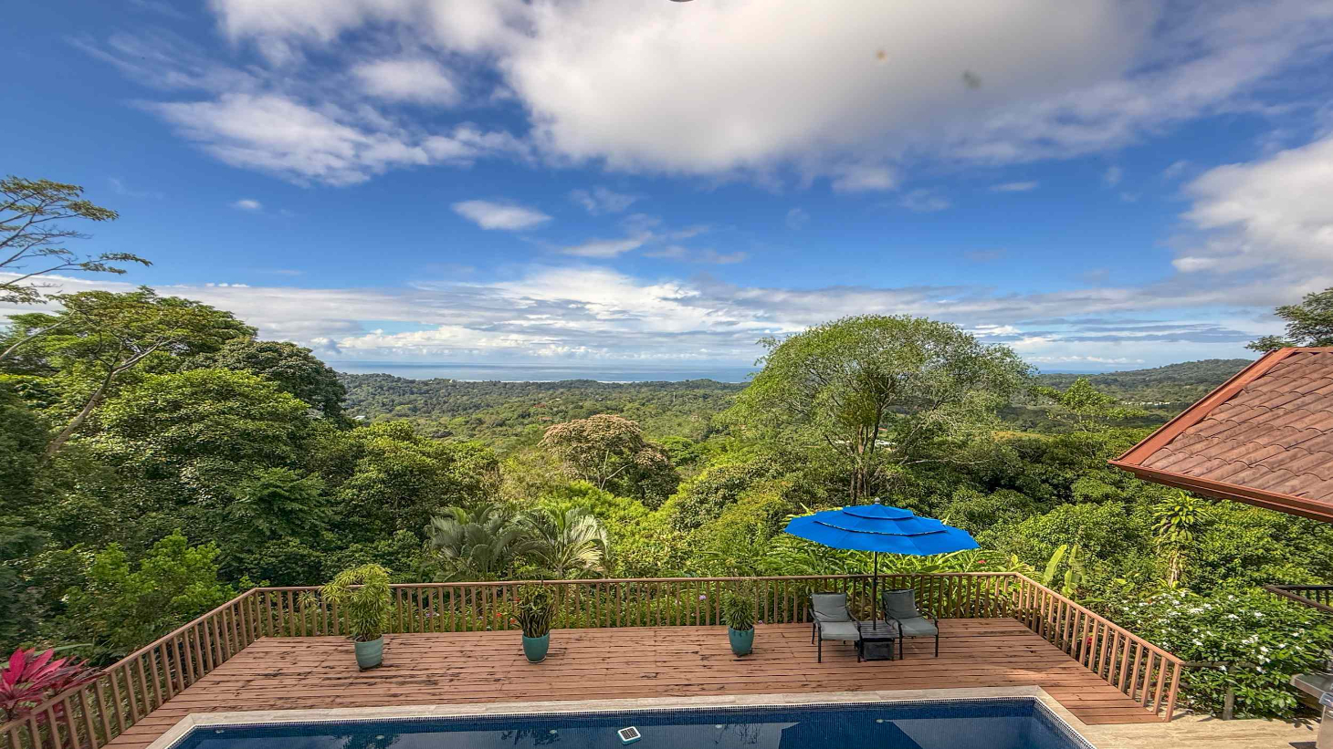 Panoramic Ocean View 4-Bedroom Home with Big Pool in Ojochal Costa Rica selected