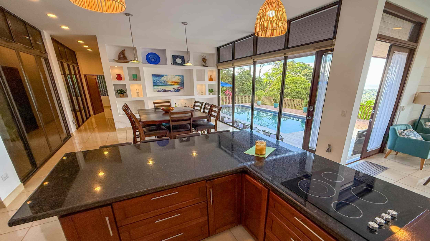 Panoramic Ocean View 4-Bedroom Home with Big Pool in Ojochal Costa Rica selected