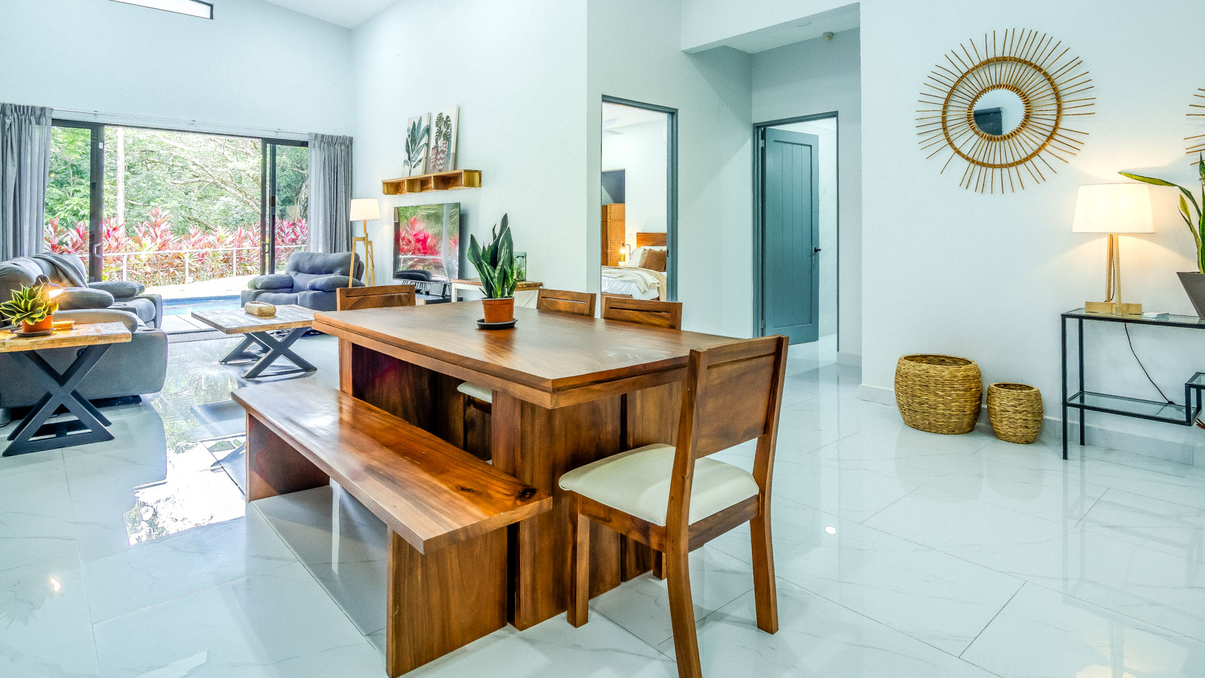 Jungle-Immersed Modern Retreat with Riverfront, Pool, and Expansion Potential in Cinco Ventanas selected