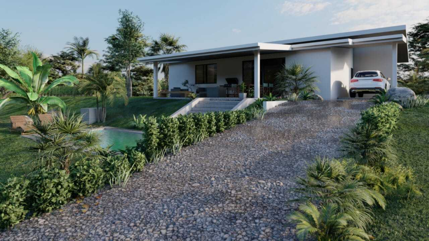 Unfinished Modern 3-Bedroom Villa Project in Ojochal, Phase 11 selected