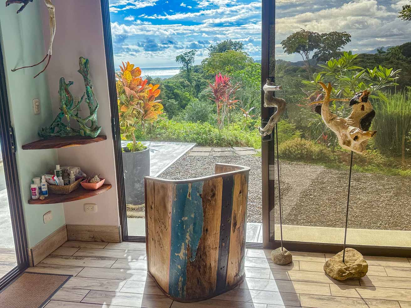 Ocean and Mountain View Retreat with Private River and Expansion Potential in Ojochal selected