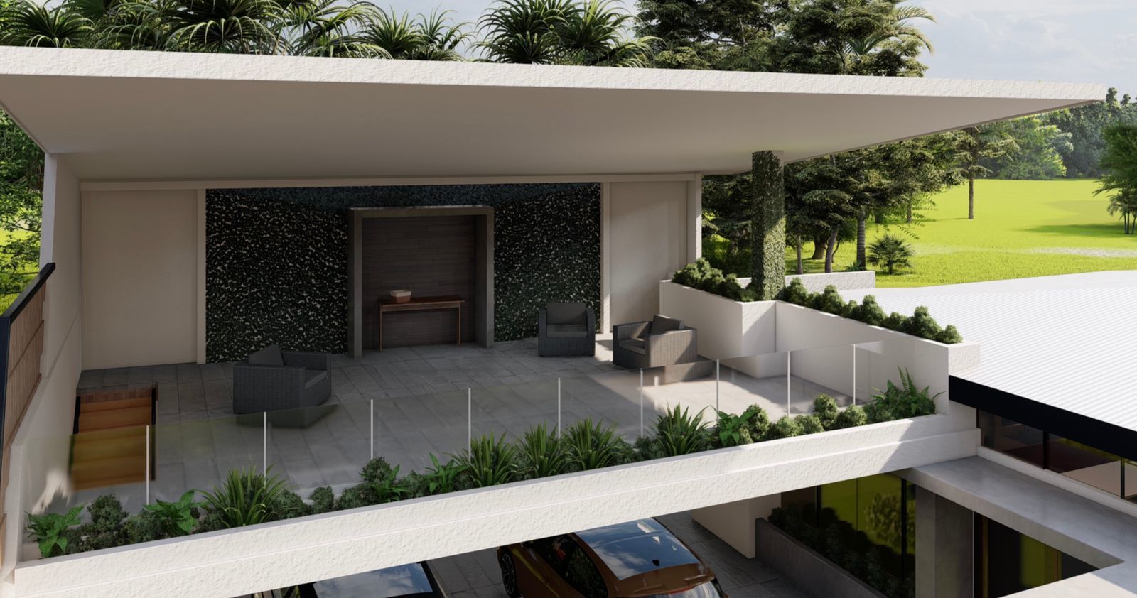New Construction Tropical Contemporary Home selected