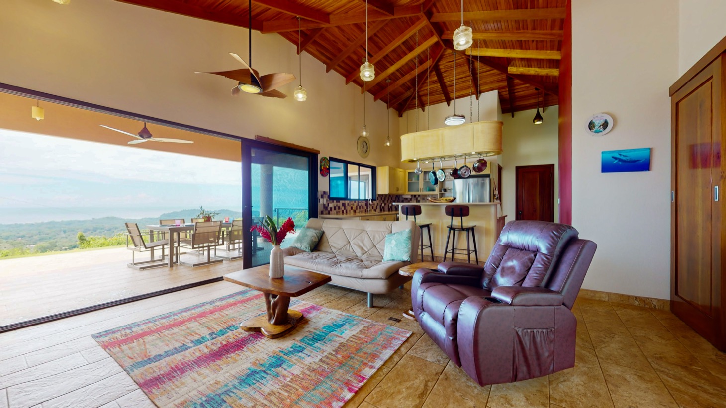 Ocean View home with Stunning Architectural Features in Tranquil Ojochal Hills selected