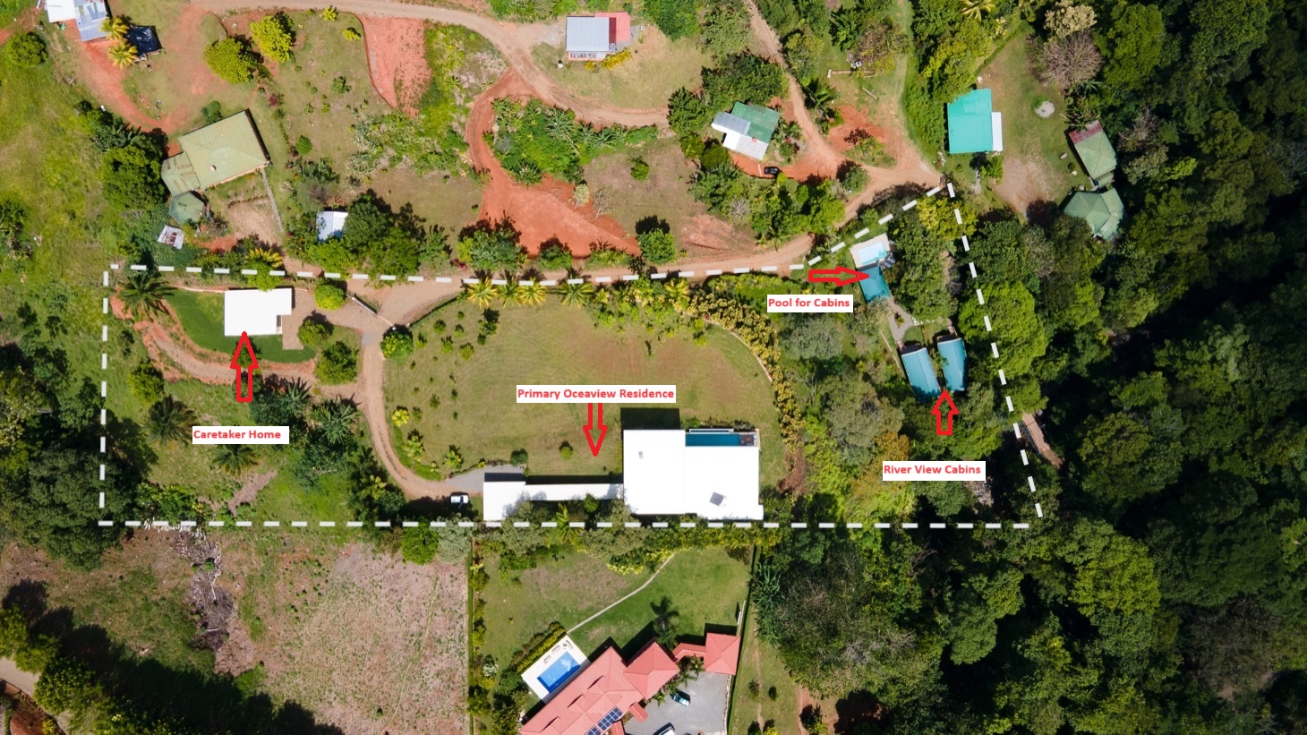 Luxury Ocean View Home with Chic Riverfront Cabins selected