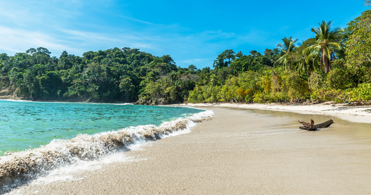 Deserted beach in Uvita