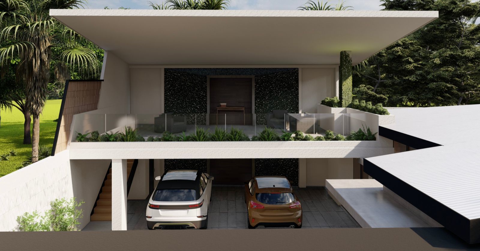 New Construction Tropical Contemporary Home selected