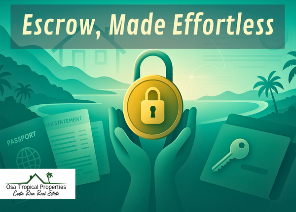 Escrow in Costa Rica Real Estate: What It Is, Why It Matters, and How to Get Ready