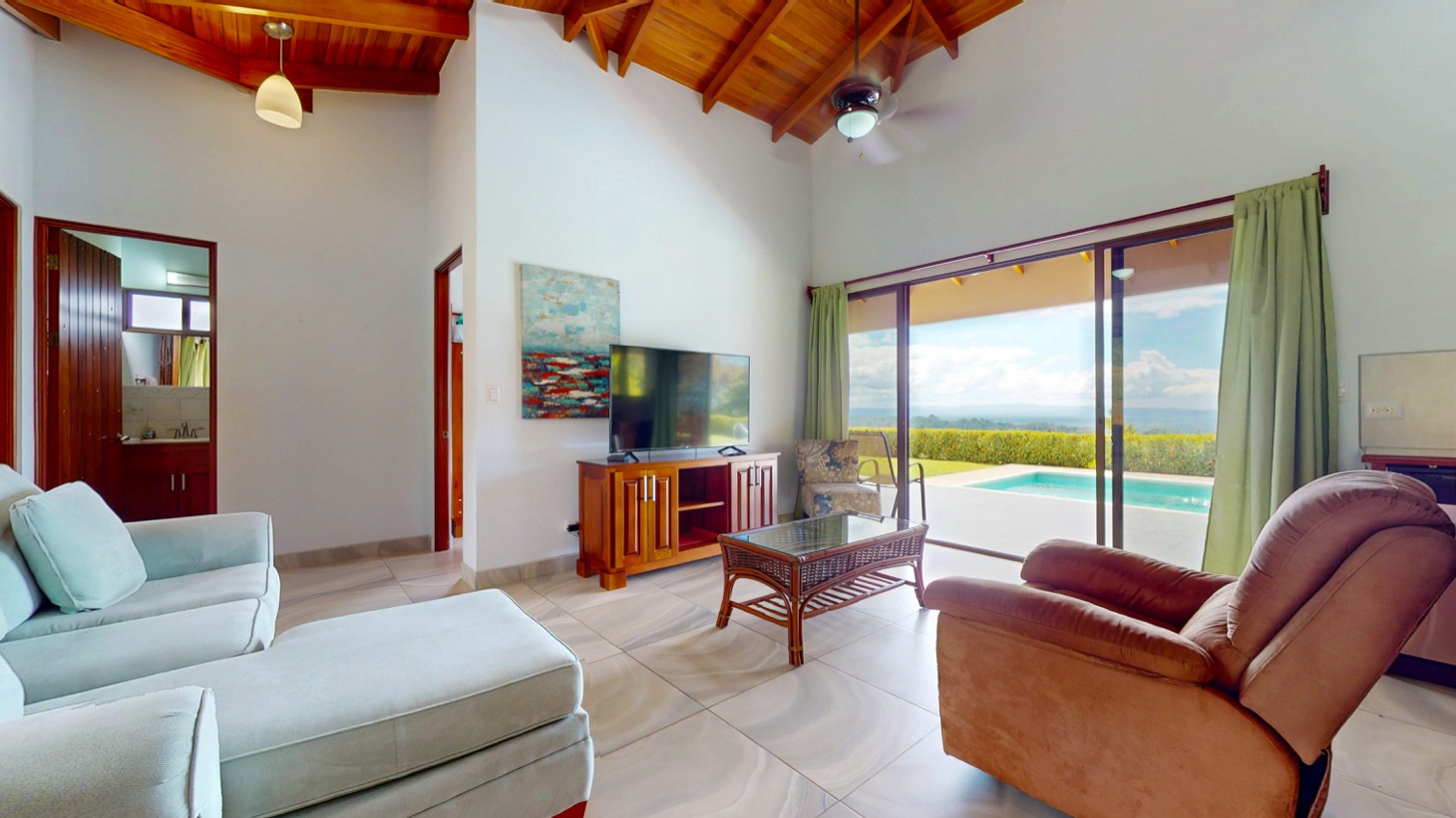Ocean View Villa with Pool on acres in Costa Rica selected