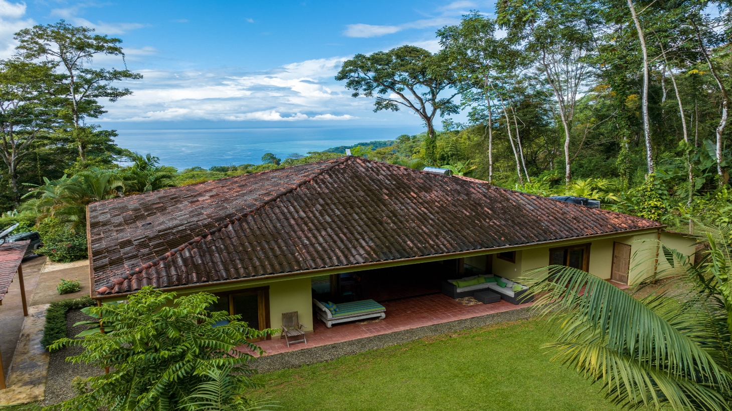 Ocean View Home with Rainforest setting in Escaleras of Dominical selected