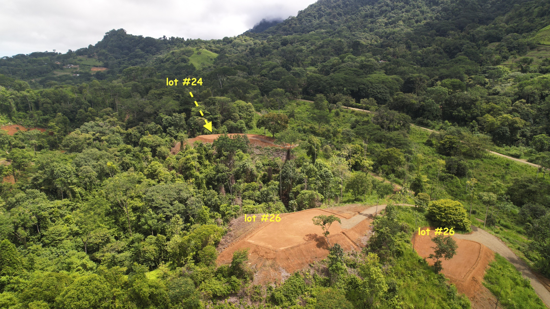 Lots at Caracara Ridge Development in Ojochal selected