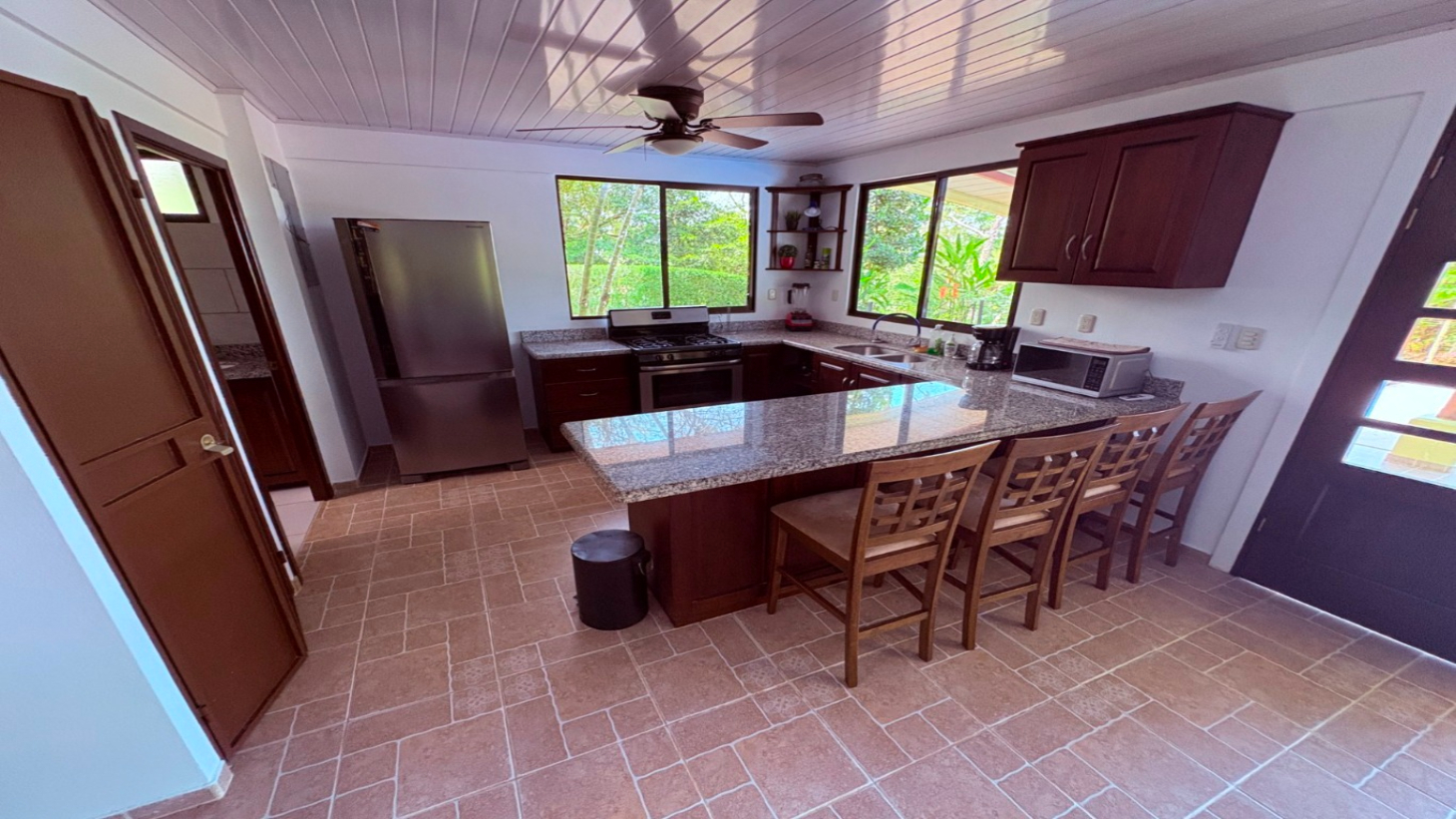 Move in ready 2 bedroom / 2 bathroom home with window ocean view and pool in Ojochal selected
