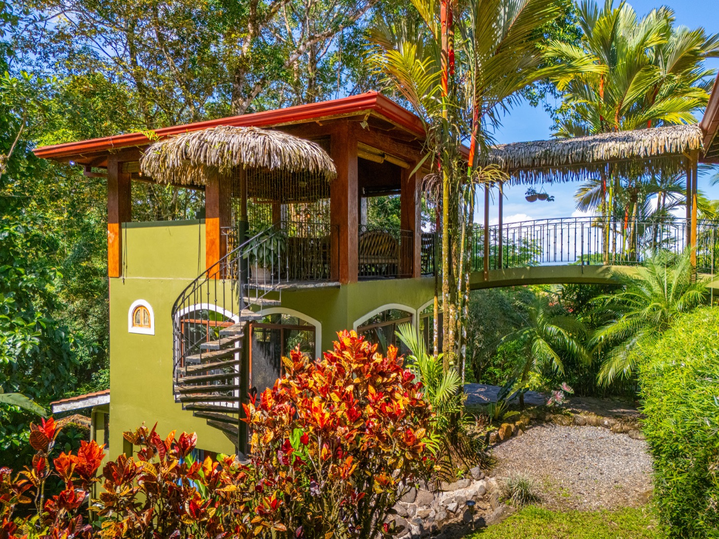 Private Colonial Estate with Riverfront & Ocean Views in Ojochal selected