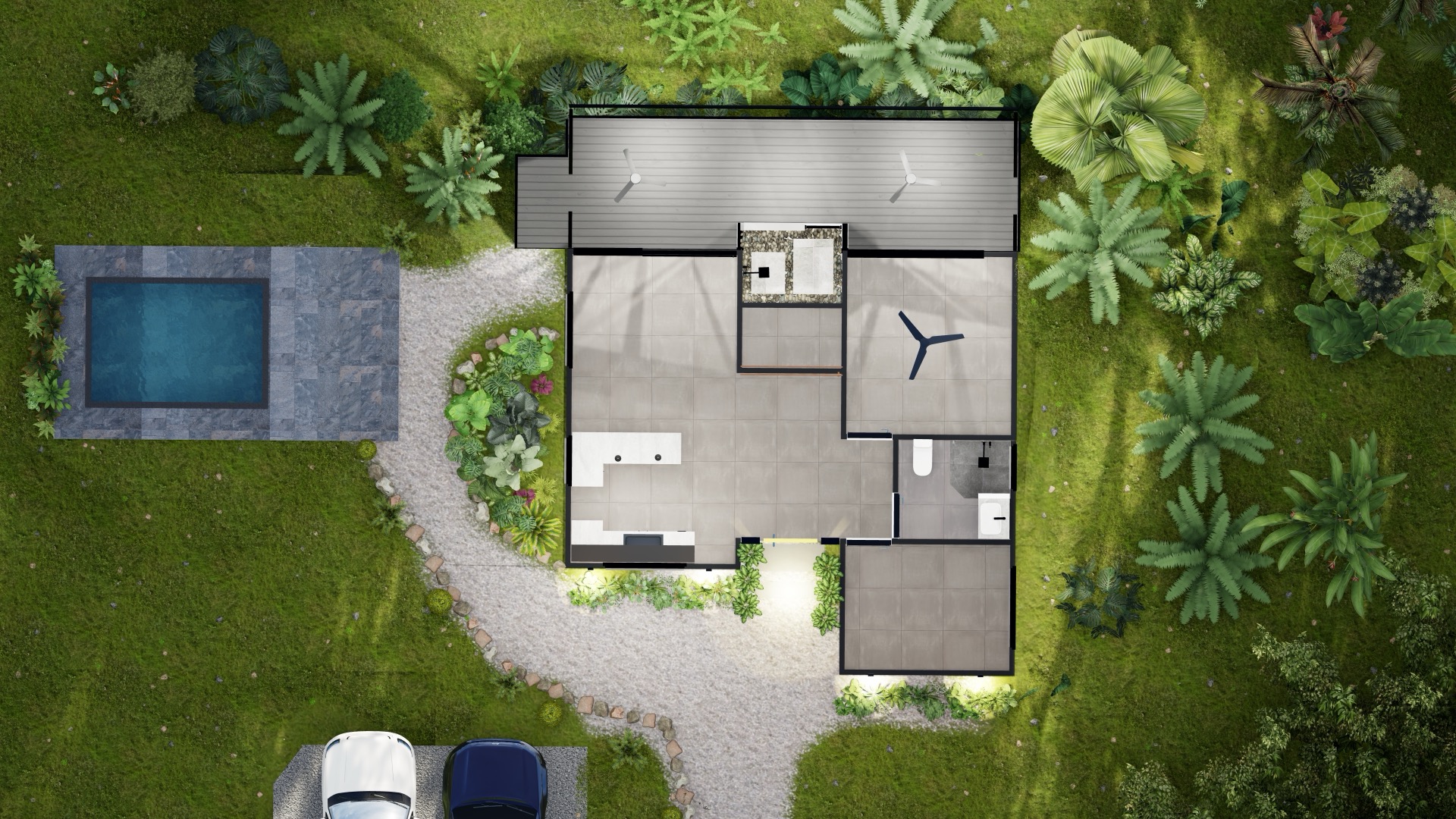 Brand New 2 Bedroom Home on Acreage Backing onto Jungle and Creek selected