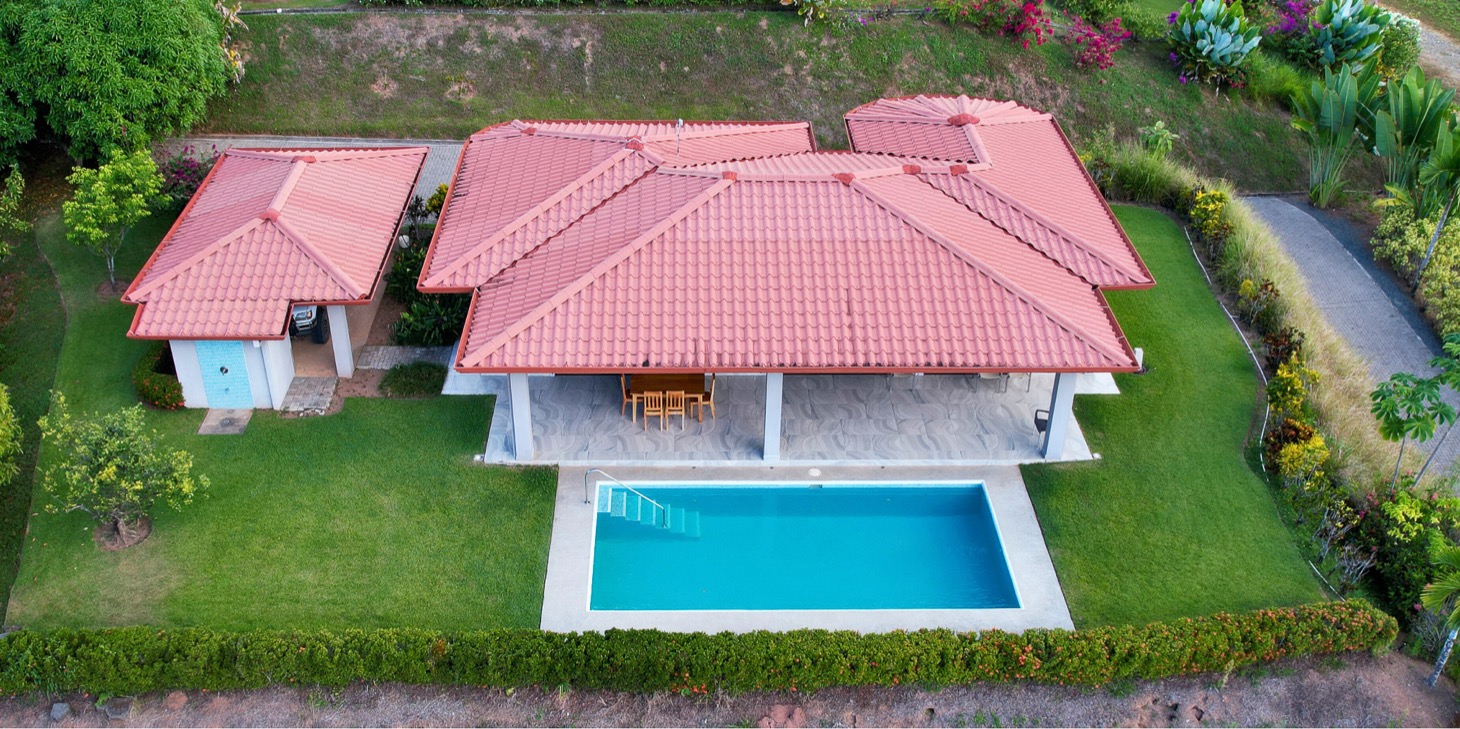 Ocean View Villa with Pool on acres in Costa Rica selected