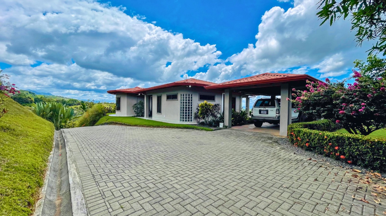Ocean View Villa with Pool on acres in Costa Rica selected